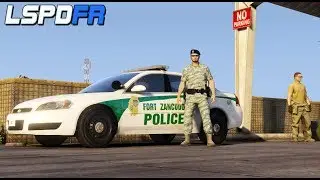 LSPDFR Gameplay, Military Patrol, Fort Zancudo Real Life Police Mods (Grand Theft Auto 5 Gameplay)