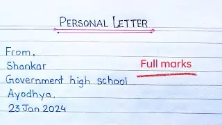 How to write Personal Letter | Personal Letter Writing | Personal letter | informal letter writing