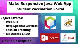 Make Responsive Java Web App | Student Vaccination Portal | CS506 Assignment 3 | Java Servlets |