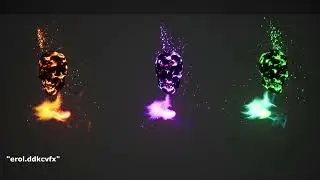 Unreal Engine 5 Real-Time Flame Skull VFX Full (Niagara System)