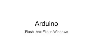 Arduino: Flash .hex File in PowerShell