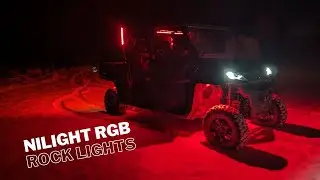 Nilight RGB LED Rock Lights Kit Unboxing and Install