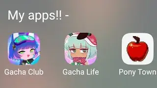 My Character in different apps || Gacha || Meme || 💅👀