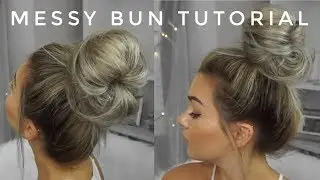TWO QUICK & EASY WAYS TO DO A BIG MESSY BUN | OKEVAAA