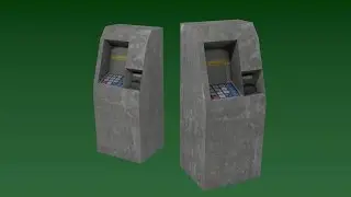 Project Assets: Low Poly ATM machine