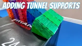 How to add supports to the magnet tiles ramp tunnel for increased rigidity