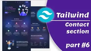 #6. Create Website in Tailwind | | Contact section