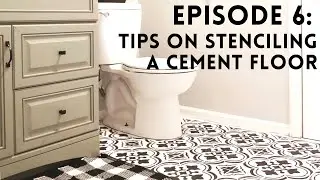Tips For Stenciling Tiles On A Cement Floor