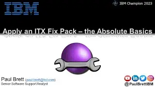 Apply an ITX Fix Pack – the Absolute Basics