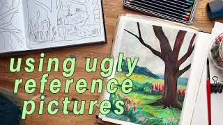 I used uninspiring photo references for painting | tips and workflow
