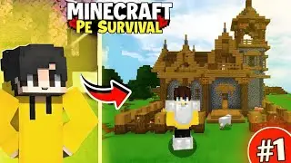 MINECRAFT PE🔥 Survival Series Ep1 in Hindi 1.20 | Made Op Survival Base & Iron Armour ⚔️