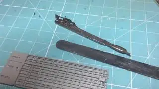 HK Models 1/32 Lancaster. Making the tool and removing the Ejector pin Marks from the bomb bay roof.