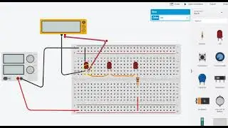 Measuring Voltage with Multimeter in Tinkercad