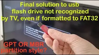 Final solution for usb flash drive not recognized by TV even if correctly formatted
