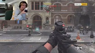xQc using the PlayStation controller as a mic...