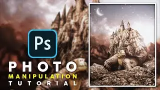Tortoise Surrealism castle Photo Manipulation Photoshop Tutorial 202