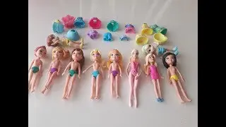 Polly Pocket Barbie Elsa Anna Dress Up Game