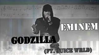 Eminem - Godzilla (ft. Juice WRLD) [Piano Tutorial | Sheets | MIDI] Synthesia
