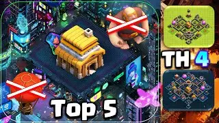 TOP 5! Town Hall 4 TH4 Base Layout + Copy Link 2025 | Clash of Clans