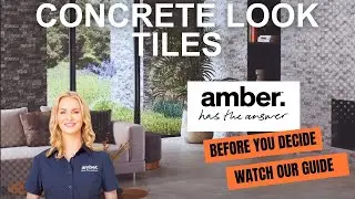 Concrete Look Tiles - Amber
