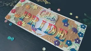 All Die Cutting slim line card - Celebrate PRIDE