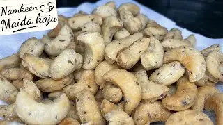 Namkeen Maida Kaju Recipe | Cashew Nut Shaped Namkeen | Evening Tea Snack #eveningsnacksrecipe