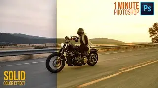 Dramatic Color Effect Using Solid Colors | 1-Minute Photoshop Tutorial