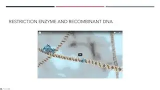 Micro Chapter 9 Part 1 Restriction Enzymes