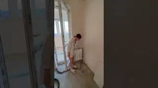 Перенесли батарею на кухне