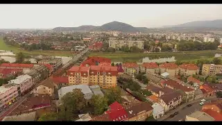 Красивый город Мукачево. Полеты над городом High above