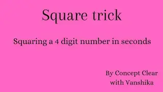 Square trick| Competition exam trick| Maths tricks for faster calculation