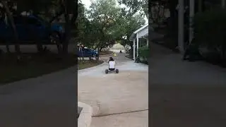 Kristy and Kacie doing some drifting.
