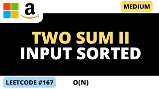 Leetcode 167 - Two Sum II  Input Array Sorted - Python