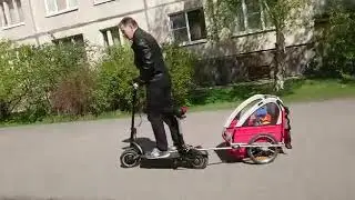 Дуалтрон и велоприцеп тест драйв 🤗9 мая