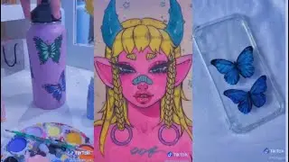 People Painting/Drawing on Stuff for 5 Minutes Straight - Tik Tok Painting Compilation #14