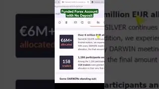 Funded Forex Account with No Deposit #shorts