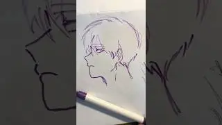 How to sketch anime boy step by step! 