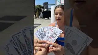 We gave a homeless man money, food and water on a hot summer day 🥹