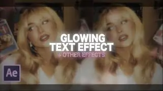 glowing text tutorial | after effects