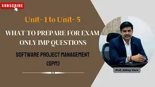 TYBSC IT Sem-5 Software Project Management  (SPM) IMP Questions Unit 1 to Unit 5
