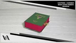 HAMPERS - HARDBOX CUSTOM - BOOK COVER RIBBON WINDOW 1