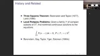 Heilfest 2026 - David Walnut - Exponential Systems and the Generalized Local Three Squares Theorem