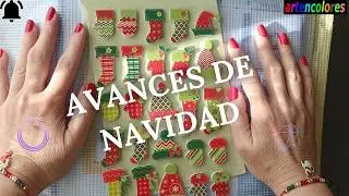 AVANCES DE #Navidad, SAMPLER TERMINADO Y CUADRO DE PINTURA DIAMANTE #crosstitch #diamondpainting