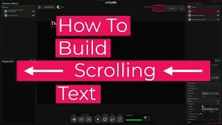 Creating a Scrolling 2D Text Effect