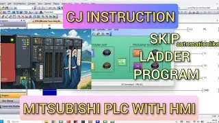 GX Works2 : CJ (Call Jump) Instruction Mitsubishi PLC Connected With GT Designer3 GOT2000 Simulation