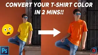 CONVERT YOUR T-SHIRT COLOR IN 2 MINS USING ONLY 2 STEPS | ADOBE PHOTOSHOP TUTORIAL  #graphic #design