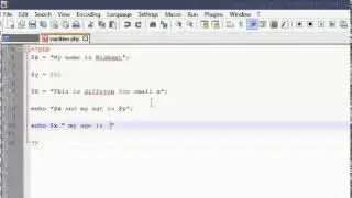 PHP tutorial for beginners : 3 - Declaring variables, local and global variables in PHP