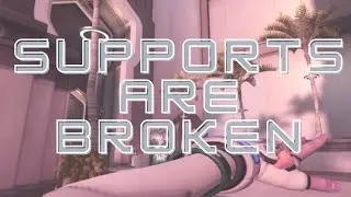 Supports are broken