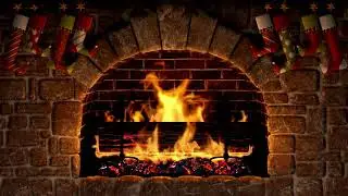 Christmas Fireplace log fire