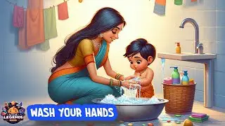 Johny Johny, Wash Your Hands👐💧A Fun Song for Kids | Nursery Rhymes | Little Legends